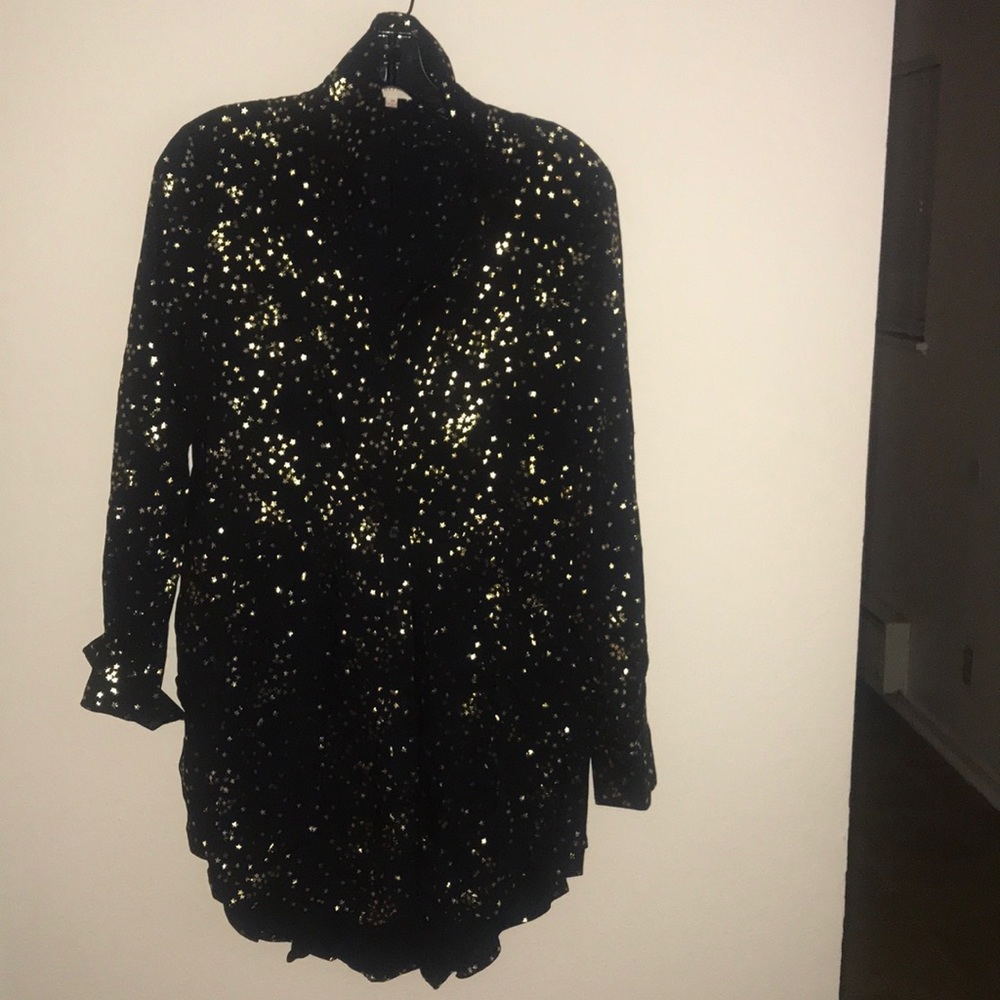 Hi-Low Black Shirt/Blouse